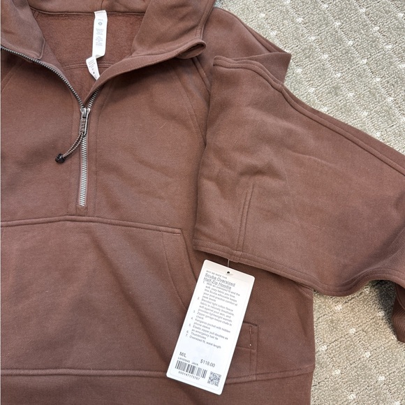 Lululemon Scuba Oversized Half-Zip Hoodie Java - Picture 5 of 6